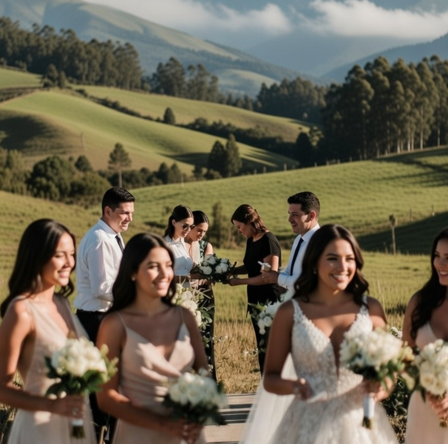 Sandra de Luxury Event Planner coordinando la logística VIP para una novia en Bogotá.